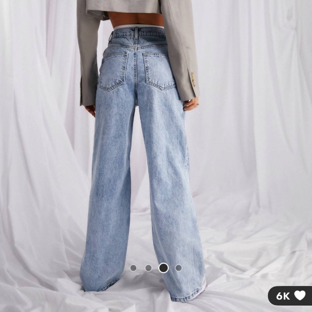 NWOT ASOS DESIGN high rise relaxed dad jeans
